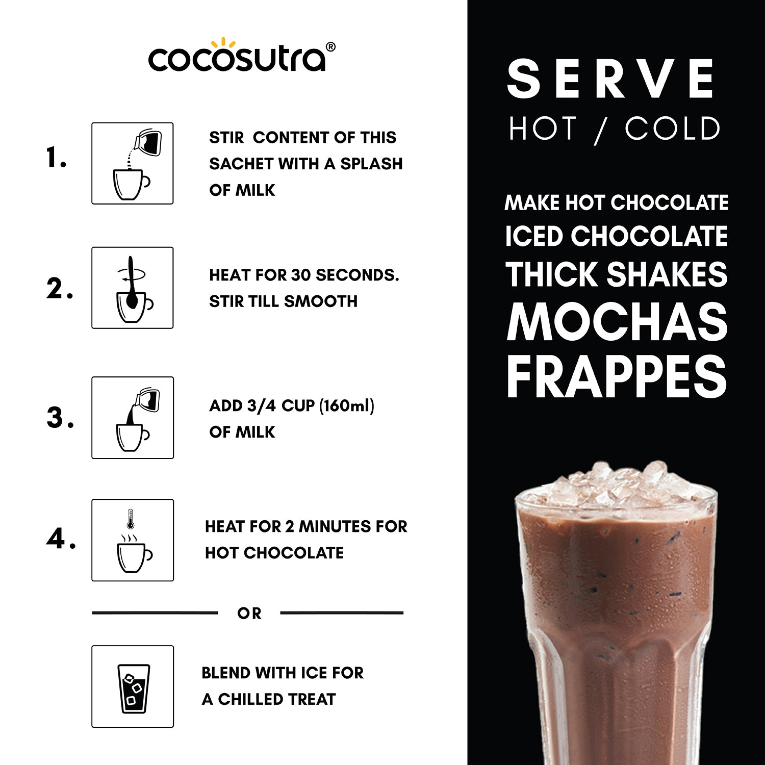Cocosutra Swiss Vanilla Hot Chocolate Travel Friendly Hamper - Recipe