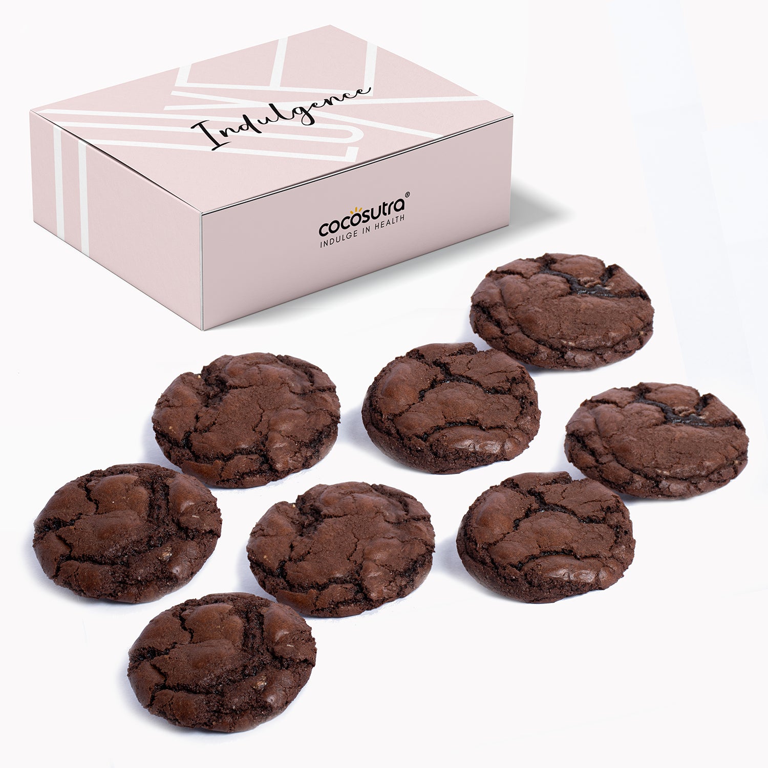 Cocosutra Fudgy Brownie Cookies - Freshly Baked - Eggless - Box of 8