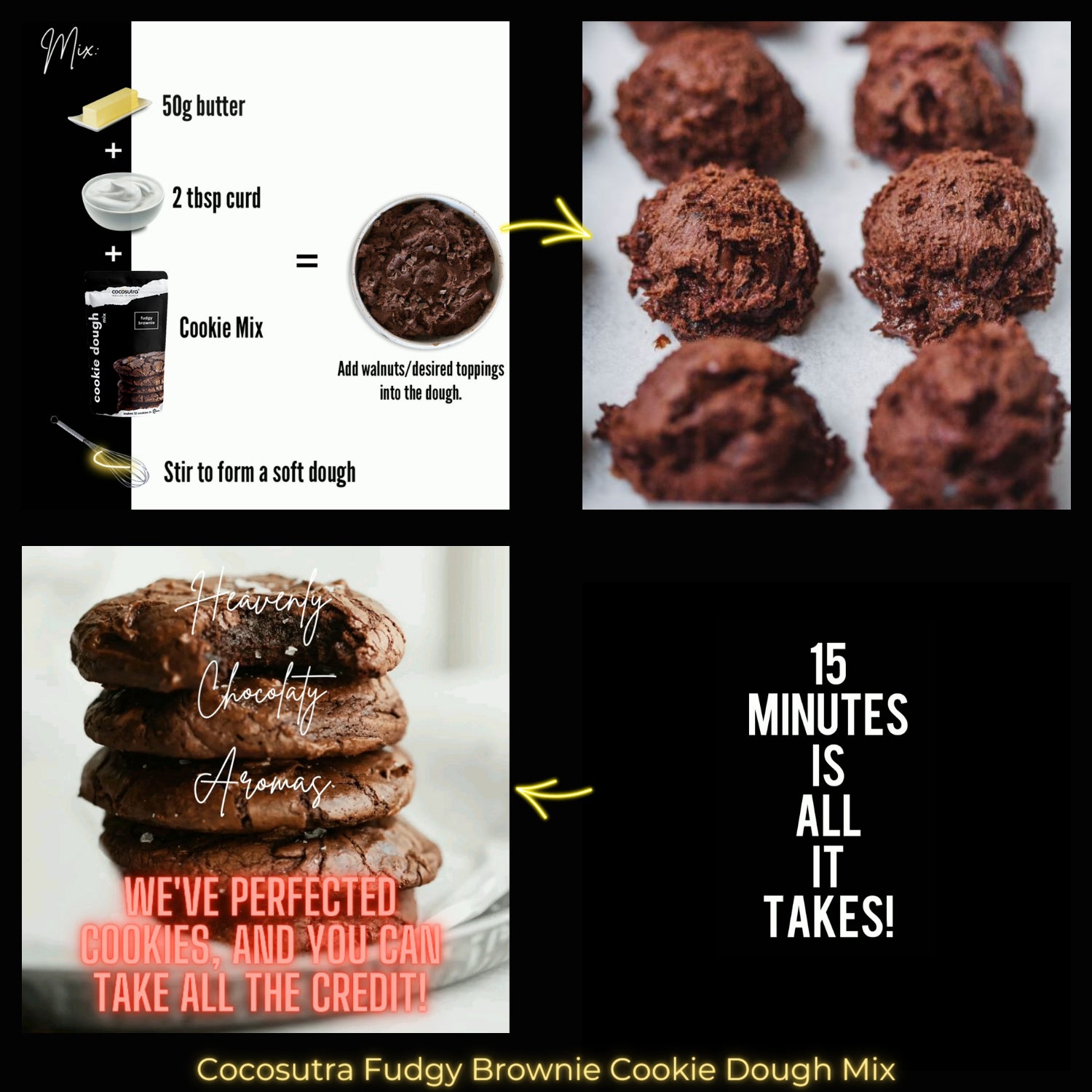 Fudgy Brownie Cookie Dough Mix - Recipe