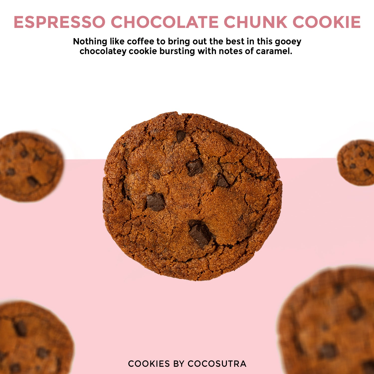 Espresso Chocolate Chunk - Box of 8 Cookies - Freshly Baked