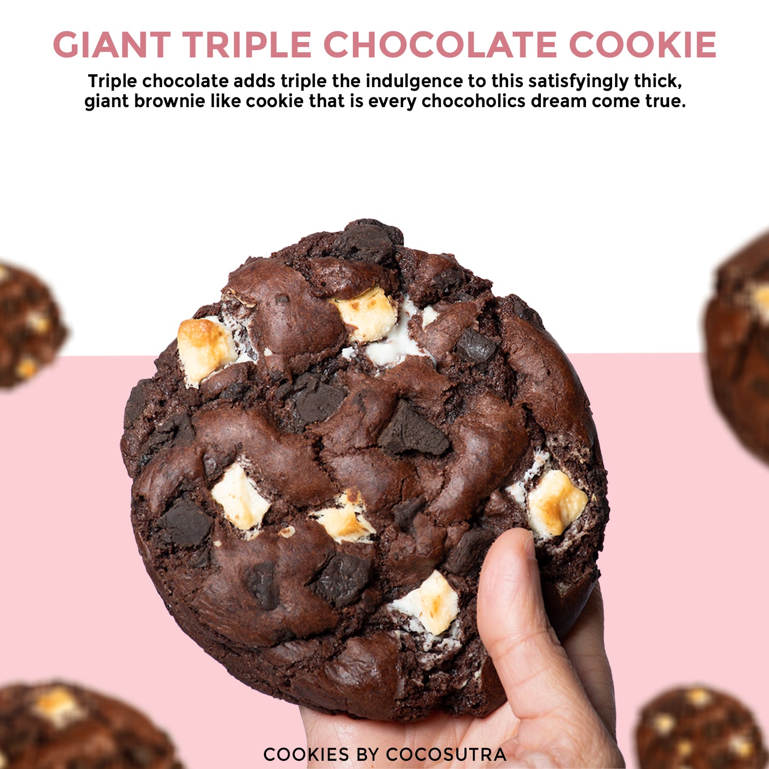 Cocosutra Giant Triple Chocolate Cookies