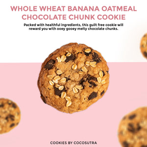 Cocosutra Assorted Goumet Cookies - Whole Wheat Banana Oatmeal Chocolate Chunk